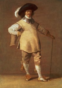Un cavalier debout dans un intérieur, 1635 - Jacob Fransz van der Merck
